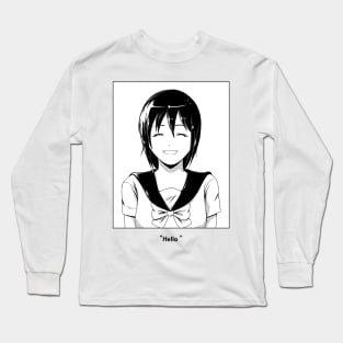 Anime Hello Long Sleeve T-Shirt